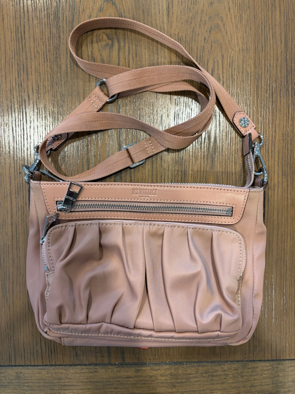 MZ Wallace Dusty Rose Crossbody Shoulder Bag